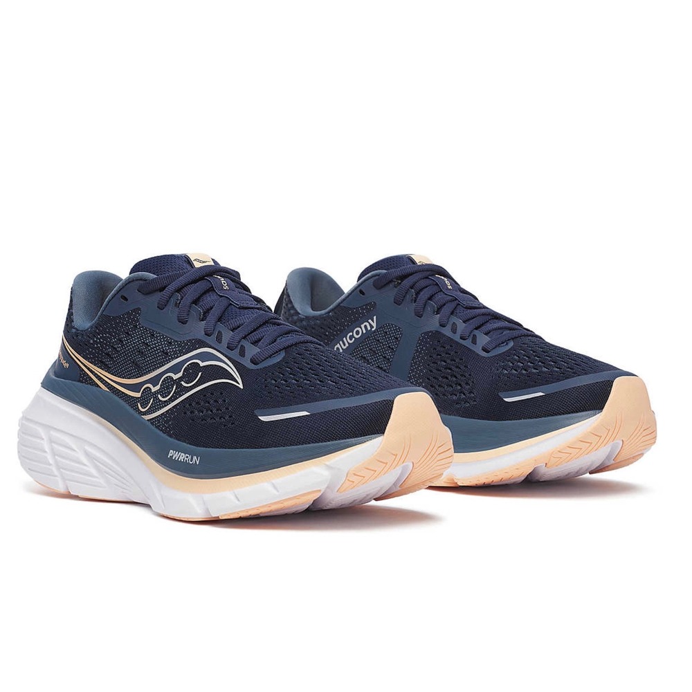 Saucony Guide 18 Women's Stability Running Shoes 10.5 Navy Apricot PWRRUN